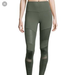 Alo Yoga Moto Green Legging